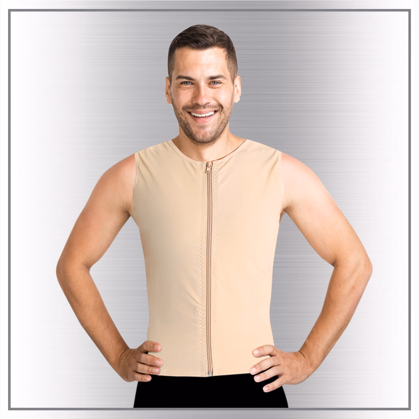ABC LipoCase LC 400 Erkek Jinekomasti Korsesi (Fermuarlı)